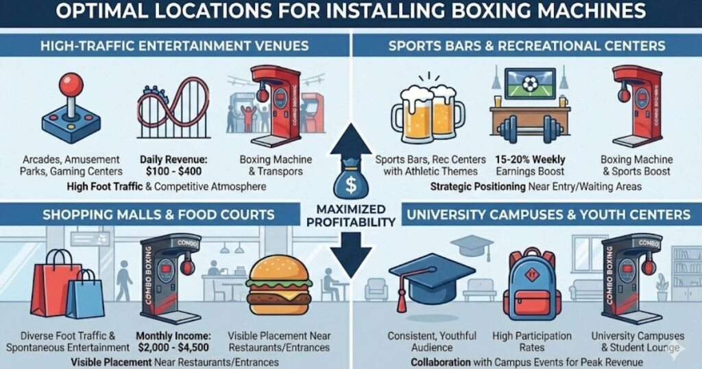 Optimal Locations for Installing Boxing Machines
